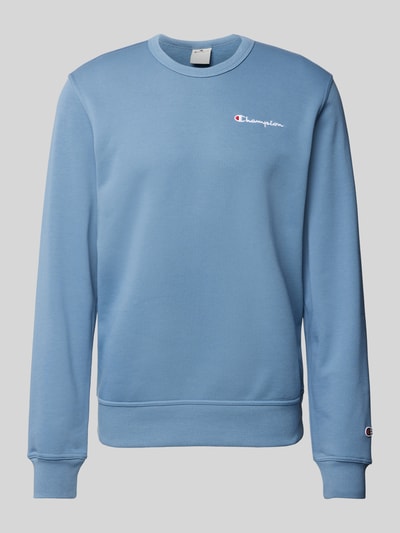 CHAMPION Sweatshirt mit Label-Stitching Blau 2