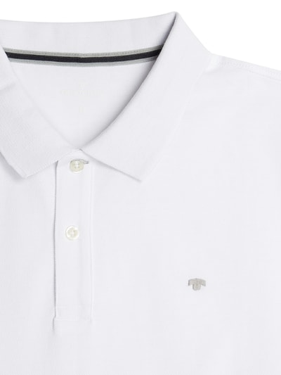 Tom Tailor Poloshirt aus Baumwolle mit Logo-Stickerei Weiss 2