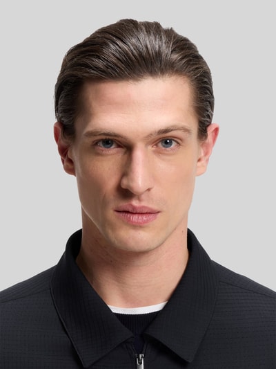 BOSS Bluzon o kroju relaxed fit z mieszanki wełny model 'CARPER' Granatowy 3