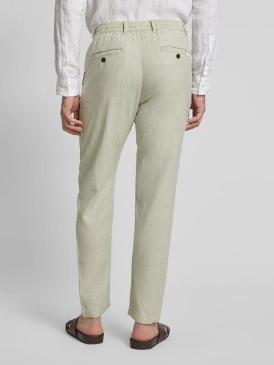 SELECTED HOMME Slim Tapered Fit Hose mit Leinen-Anteil Modell 'BRODY' Hellgruen 5