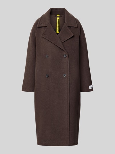ARMEDANGELS Relaxed Fit Mantel  aus reiner Wolle Dunkelbraun 1