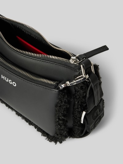 HUGO Crossbodytas met labeldetail Zwart - 5