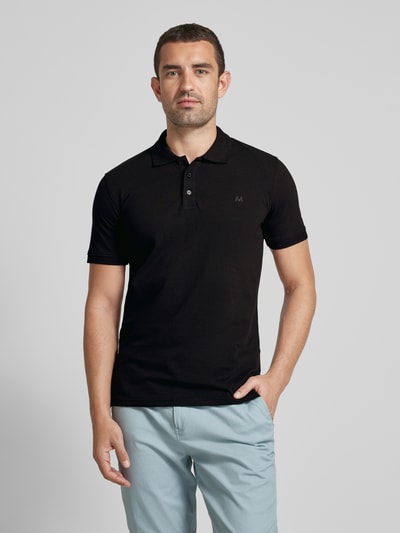 Matinique Poloshirt met labeldetail, model 'MApoleo' Zwart - 4