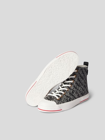 See by Chloé High Top Sneaker mit Allover-Logo Mittelgrau 5
