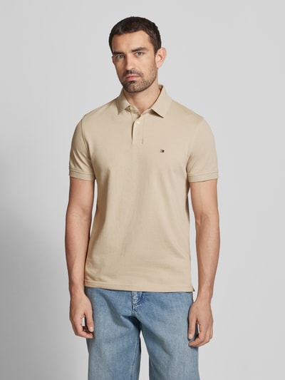 Tommy Hilfiger Regular fit poloshirt met labeldetail Beige - 4