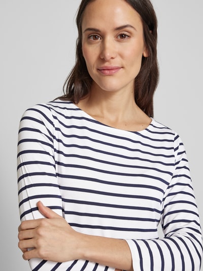 More & More Shirt met 3/4-mouwen Marineblauw - 3