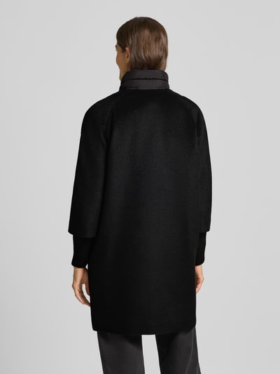comma Mantel mit Stehkragen Black 5