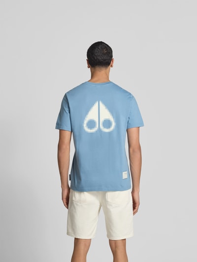 Moose Knuckles T-Shirt mit Label-Print Hellblau 5