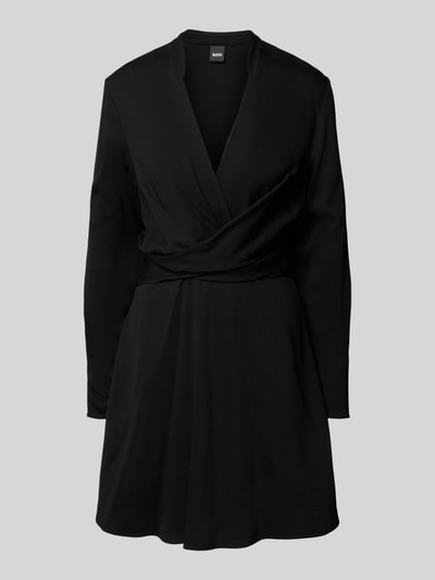 BOSS Minikleid in Wickel-Optik Modell 'Dimkai' Black 2