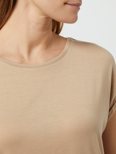 Vero Moda Shirt mit angeschnittenen Ärmeln Modell 'Ava' Camel 3