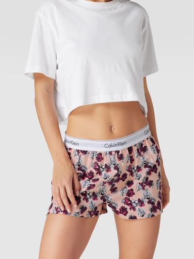 Calvin Klein Underwear Shorts mit floralem Allover-Muster Pink 1