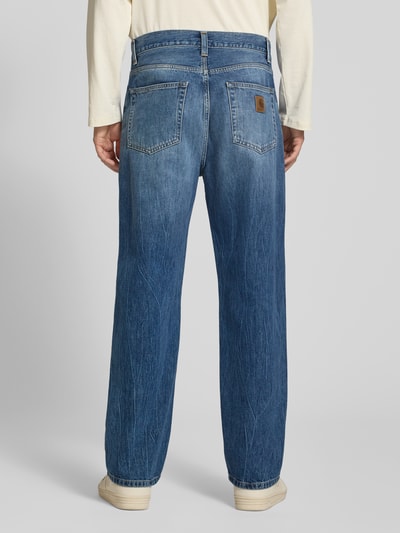 Carhartt Work In Progress Straight Fit Jeans reiner Baumwolle Modell 'Aaron' Jeansblau 5