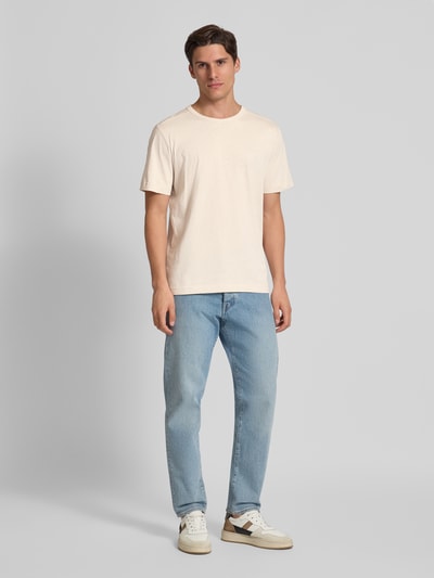 Tom Tailor Regular Fit T-Shirt aus reiner Baumwolle Sand 1