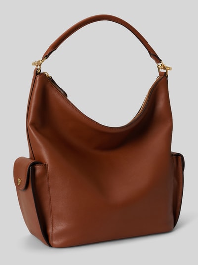 Lauren Ralph Lauren Umhängetasche aus echtem Leder Cognac 3