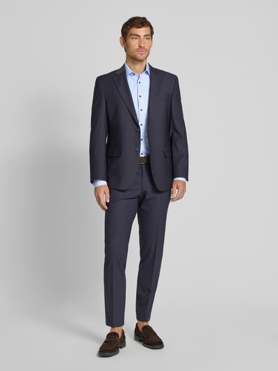 Stenstroms Body Fit Business-Hemd mit Knopfleiste Bleu 1