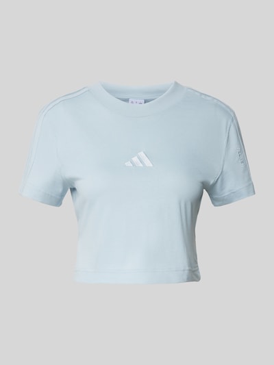 ADIDAS SPORTSWEAR Kort T-shirt met labelstitching Lichtblauw - 2