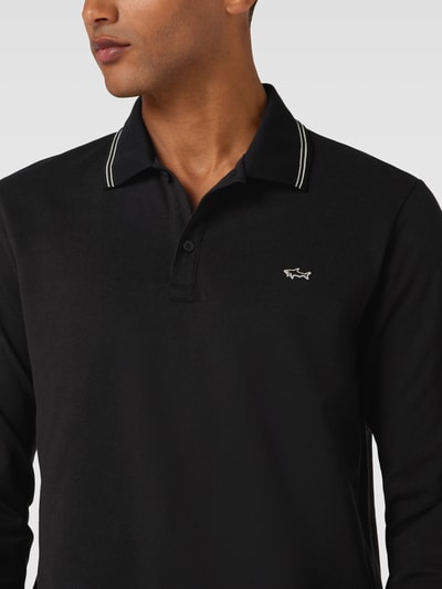 Paul & Shark Poloshirt mit Logo-Stitching Black 3