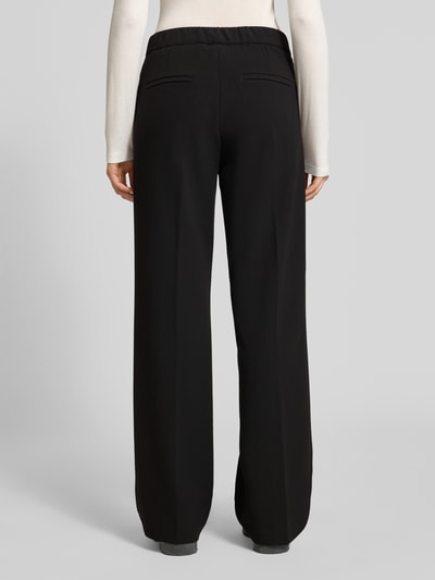MAC Broek met persplooien, model 'CHIARA' Zwart - 5