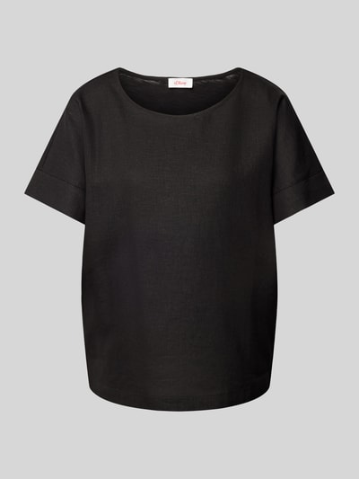 s.Oliver RED LABEL T-shirt z okrągłym dekoltem Czarny 2