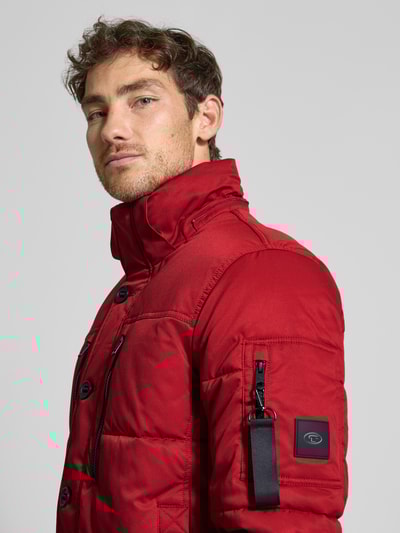 Tom Tailor Gewatteerd regular fit jack met afneembare capuchon Rood - 3