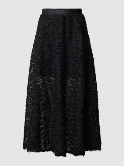 Guess Midirock mit Strukturmuster Modell 'ELEONOR SKIRT' Schwarz 2