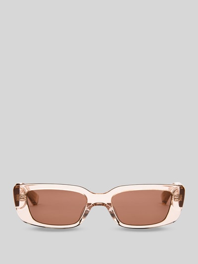 MessyWeekend Eckige Sonnenbrille Modell 'MILO' Rosa 1