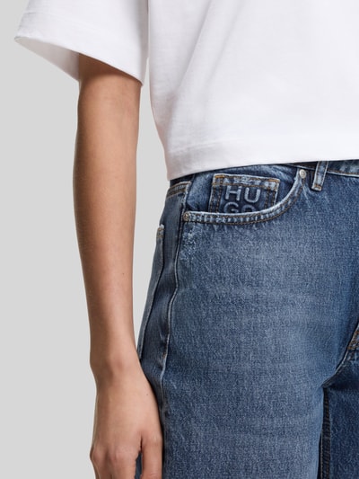 HUGO Mom Fit Jeans aus reiner Baumwolle im 5-Pocket-Design Blau 3
