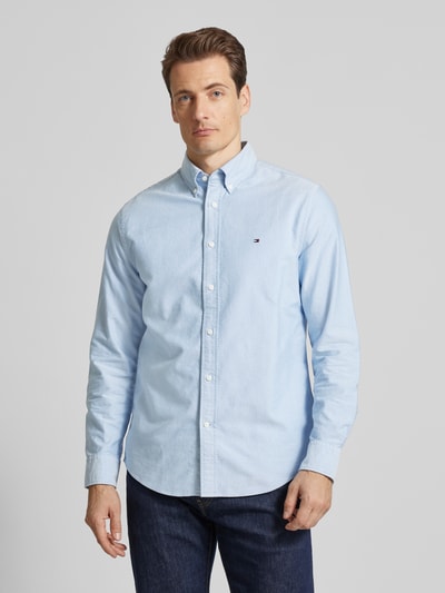 Tommy Hilfiger Regular Fit Freizeithemd mit Button-Down-Kragen Hellblau 4