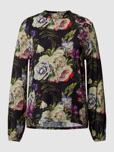 Christian Berg Woman Shirt met lange mouwen met all-over motief Zwart - 2