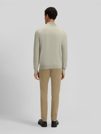 BOSS Orange Regular Fit Troyer aus Baumwoll-Mix mit Kaschmir-Anteil Modell 'Kanobix' Sand 5