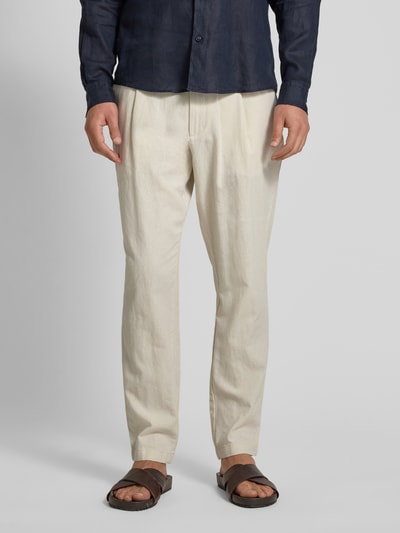 MCNEAL Leinenhose aus Leinen-Mix Offwhite Melange 4