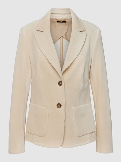 Marc Cain Blazer aus Cord Ecru 2