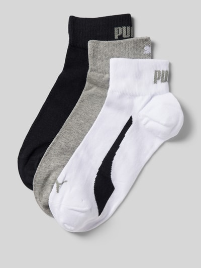 Puma Socken im 3er-Pack mit Logo-Details Modell 'LIFESTYLE QUARTER' Weiss 1