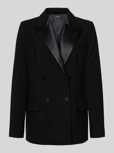Lauren Ralph Lauren Blazer mit Reverskragen und Pattentaschen Modell 'RILISSA' Black 2