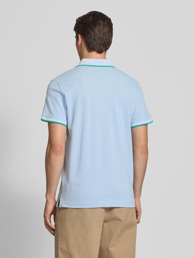Tom Tailor Regular Fit Poloshirt aus Baumwoll-Mix Hellblau 5