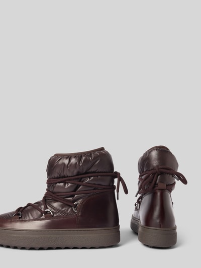 Gant Kozaki sznurowane z detalem z logo Ciemnobrązowy 2