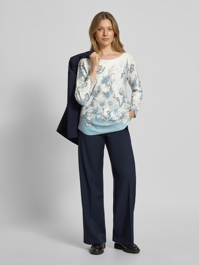 ZABAIONE Pullover aus Viskose-Mix Modell 'El44ena' Hellblau 1