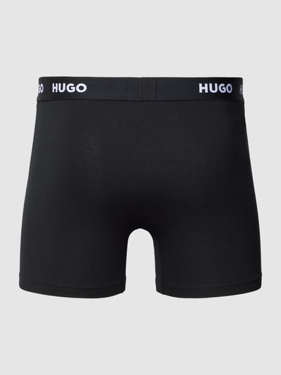 HUGO Trunks im 3er-Pack mit elastischem Label-Bund Black 3