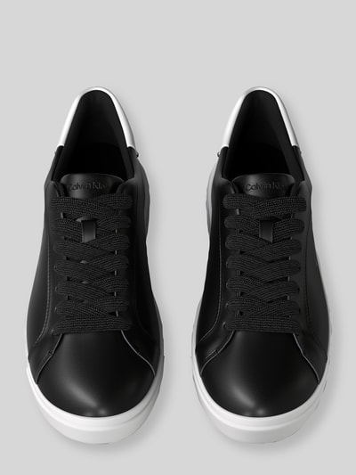CK Calvin Klein Sneakersy z naturalnej skóry z wytłaczanym logo Czarny 3