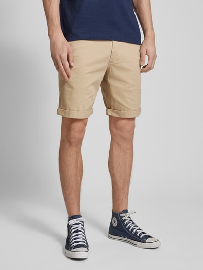 Jack & Jones Regular fit korte chino met riemlussen, model 'DAVE' Beige - 4