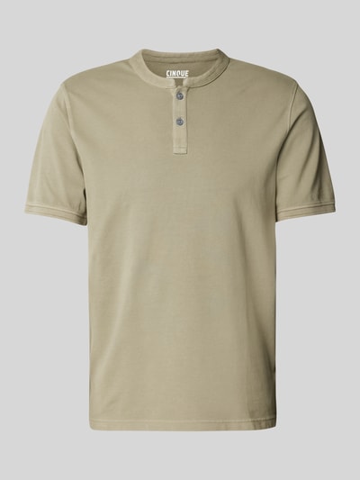 Cinque Slim Fit Poloshirt mit Rundhalsausschnitt Modell 'LANO' Oliv 2