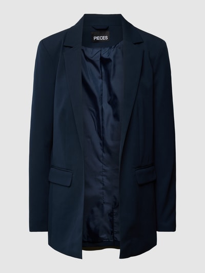 Pieces Blazer met reverskraag, model 'Bossy' Marineblauw - 2