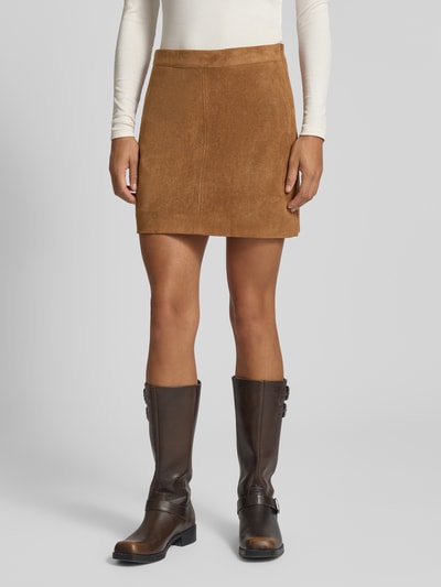 LeGer by Lena Gercke Minirock in Leder-Optik Modell 'Eike' Cognac 4