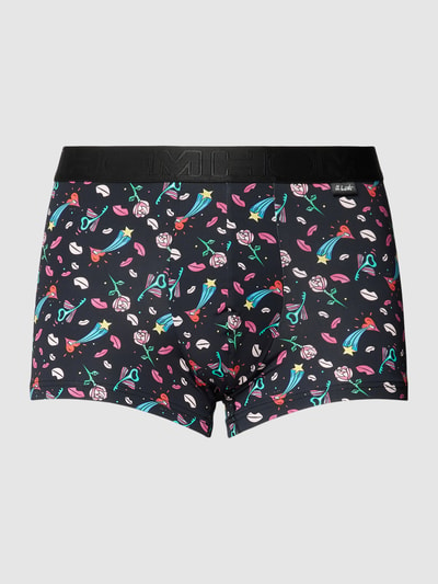 HOM Boxershort met all-over motief, model 'AMOUR' Zwart - 2