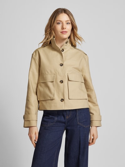 MSCH Copenhagen Jack met opstaande kraag, model 'Aubrea' Beige - 4