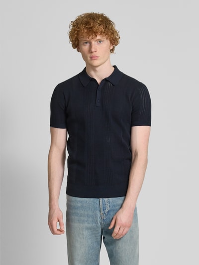 Superdry Poloshirt mit kurzer Knopfleiste Dunkelblau 4