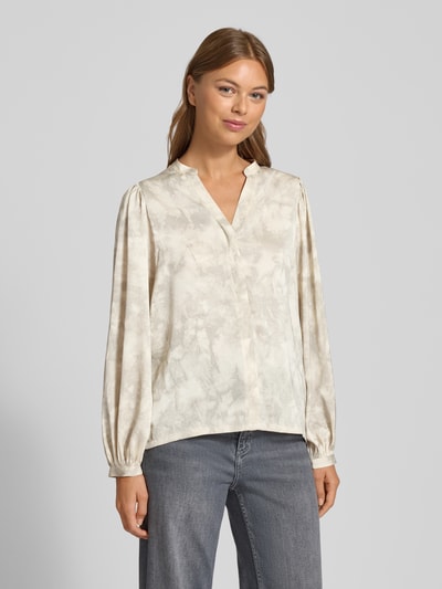 Neo Noir Bluzka z bufiastymi rękawami i dekoltem serafino Biały 4