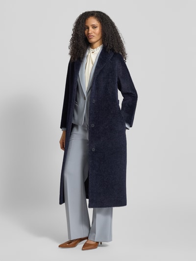 Max Mara Studio Wollmantel aus Alpaka-Mix Modell 'FERITO' Marine 1