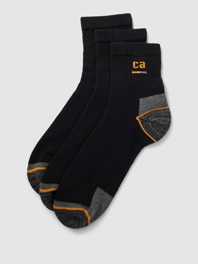 camano Socken mit Label-Print im 3er-Pack Black 1