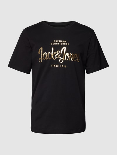 Jack & Jones Premium T-shirt z bawełny nadrukiem z logo — wyłącznie w naszej ofercie Czarny 2